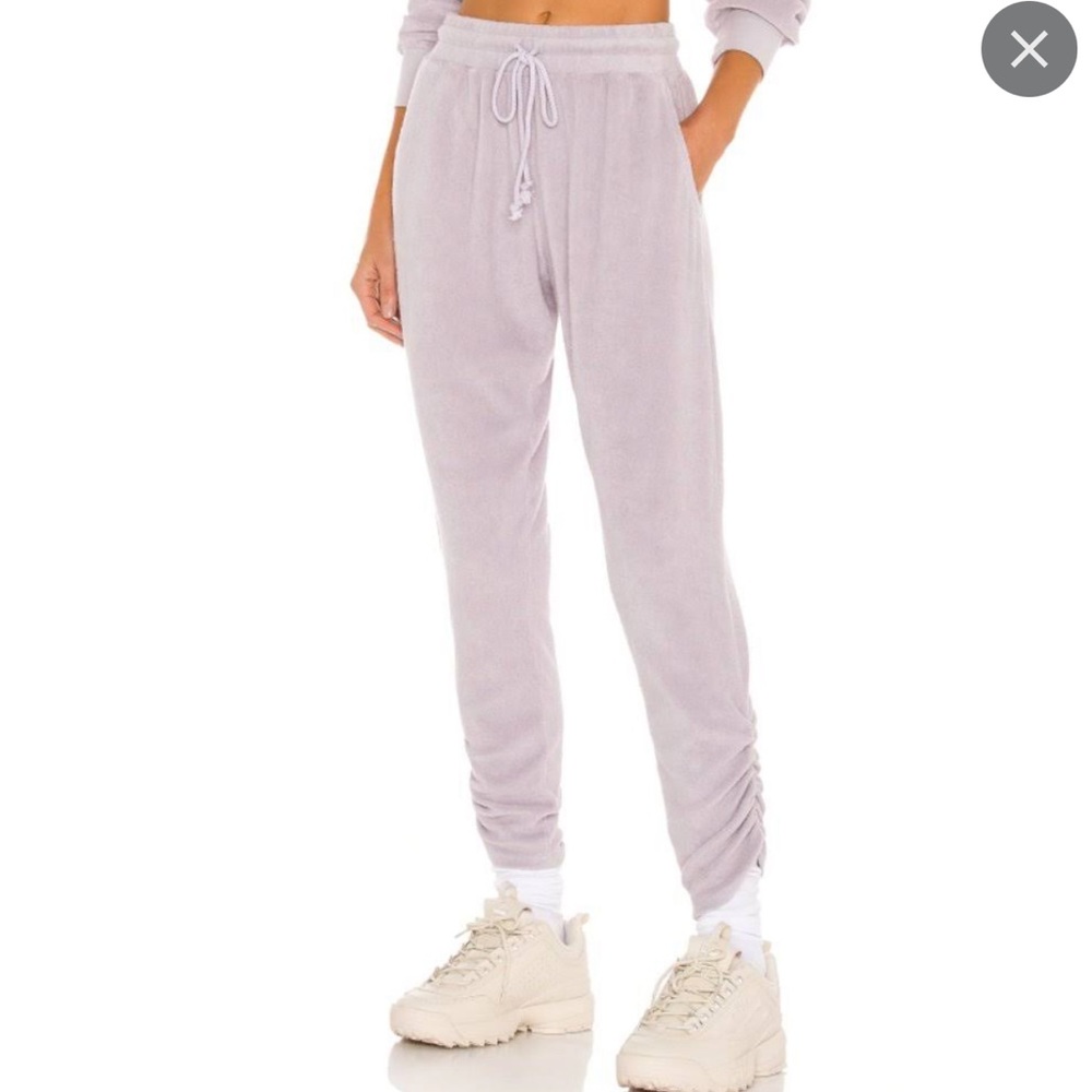REVOLVE Lovers + Friends Landry Terry Drawstring Pant in Lavender